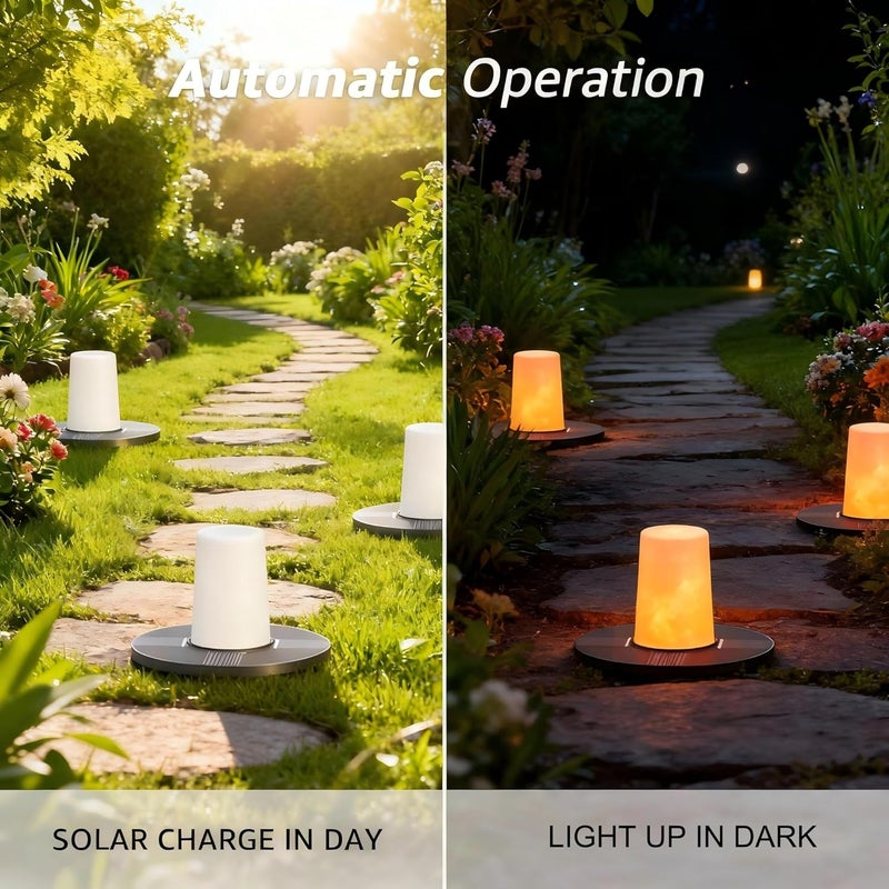 UUFFOO Floating Lights Solar Powered Set of 5, Pool Lights Flickering IP66 Waterproof Night Light, Outdoor Lantern Landscape Decoration Lamp for for Pool, Pond, Patio, Event, Garden & Hot Tub - Image 4